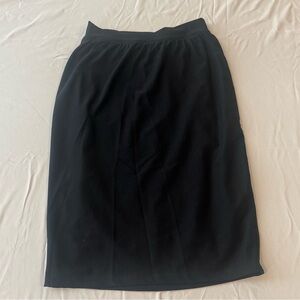 Spanx Black Pull-On Midi Skirt Shapewear Lined Size Small